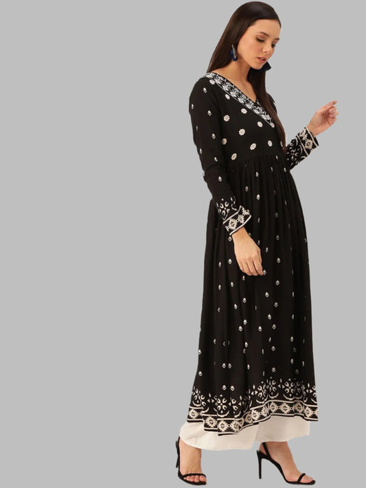 Ladies Rayon Anarkali kurti